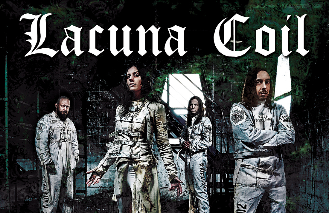 LACUNA COIL STITCHED UP HEART 9ELECTRIC PAINTED WIVES Bottom Lounge